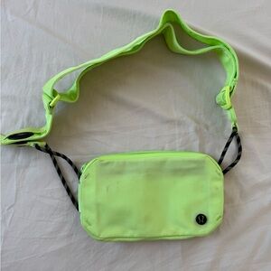 Lululemon Athletica Neon Green Crossbody Bag